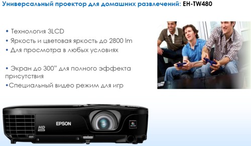 Пресс-конференция компании Epson - линейка проекторов 2012 года