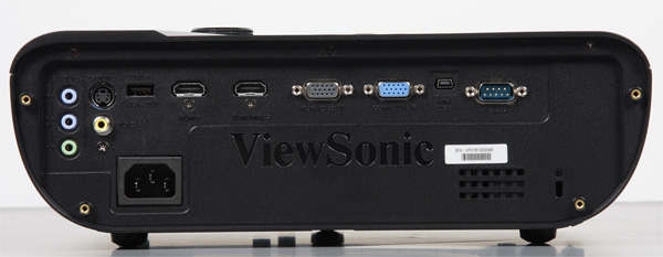 DLP-проектор ViewSonic Pro7827HD, вид сзади