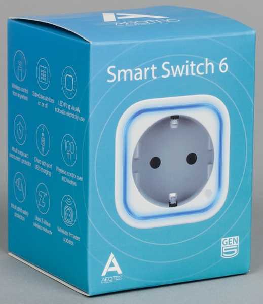 Упаковка Aeotec Smart Switch 6 (ZW096)