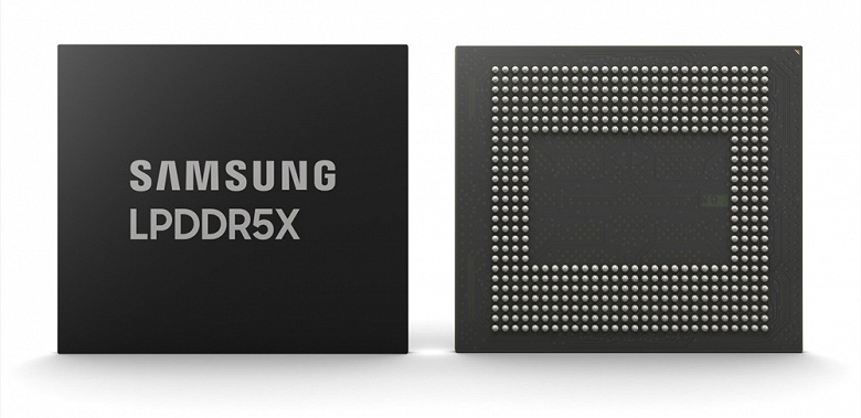 Samsung представила самую быструю оперативную память в классе — LPDDR5X с эффективной частотой 10,7 ГГц