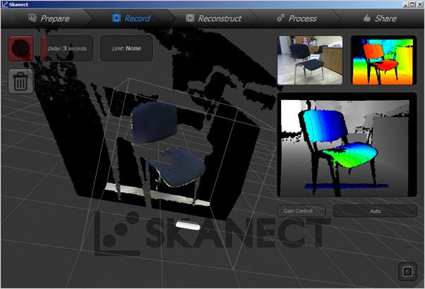 Программа 3D-сканирования Skanect